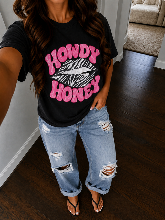 Howdy Honey Zebra Kiss T-Shirt