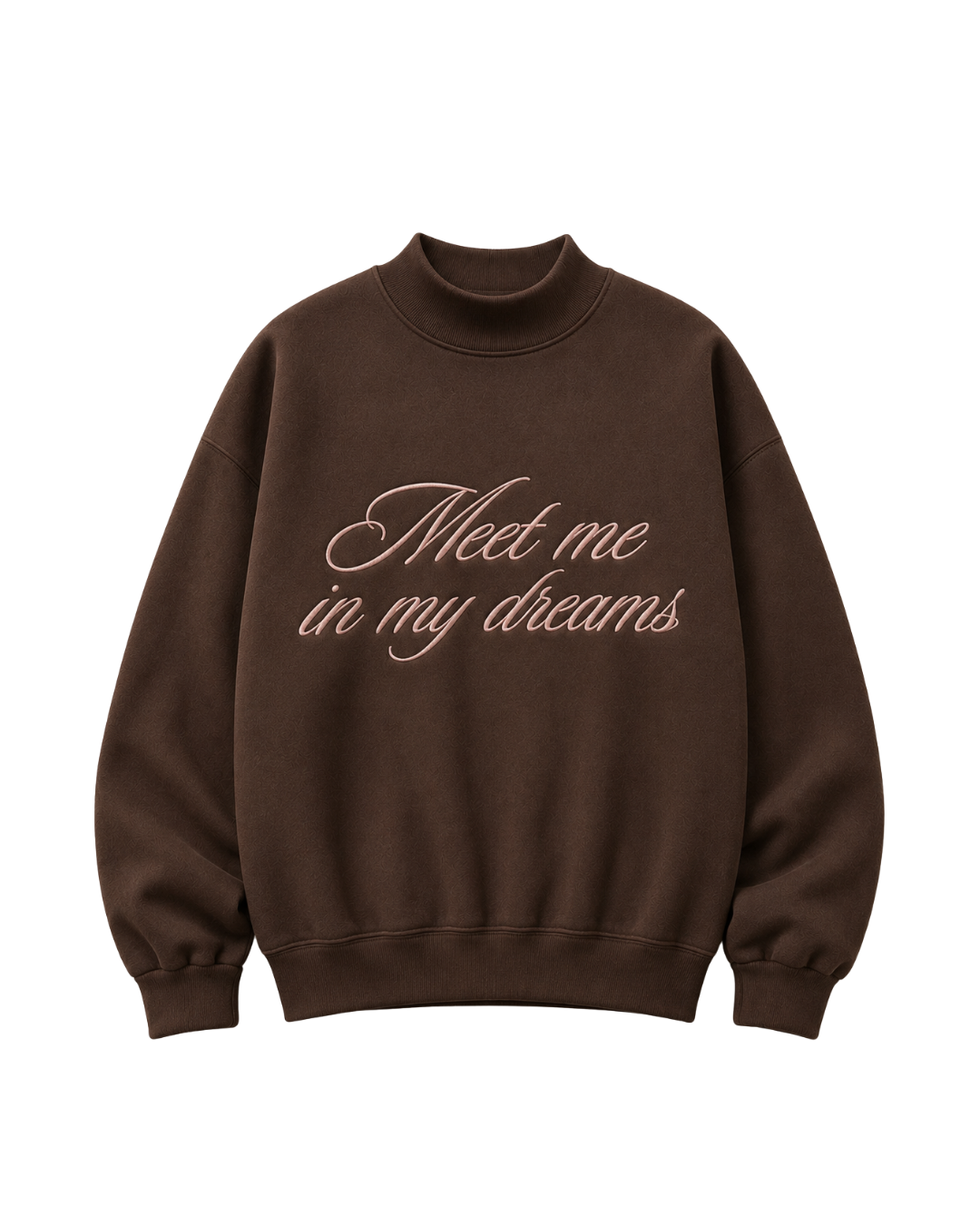 Meet Me In My Dreams Oversized Mockneck Sweatshirt