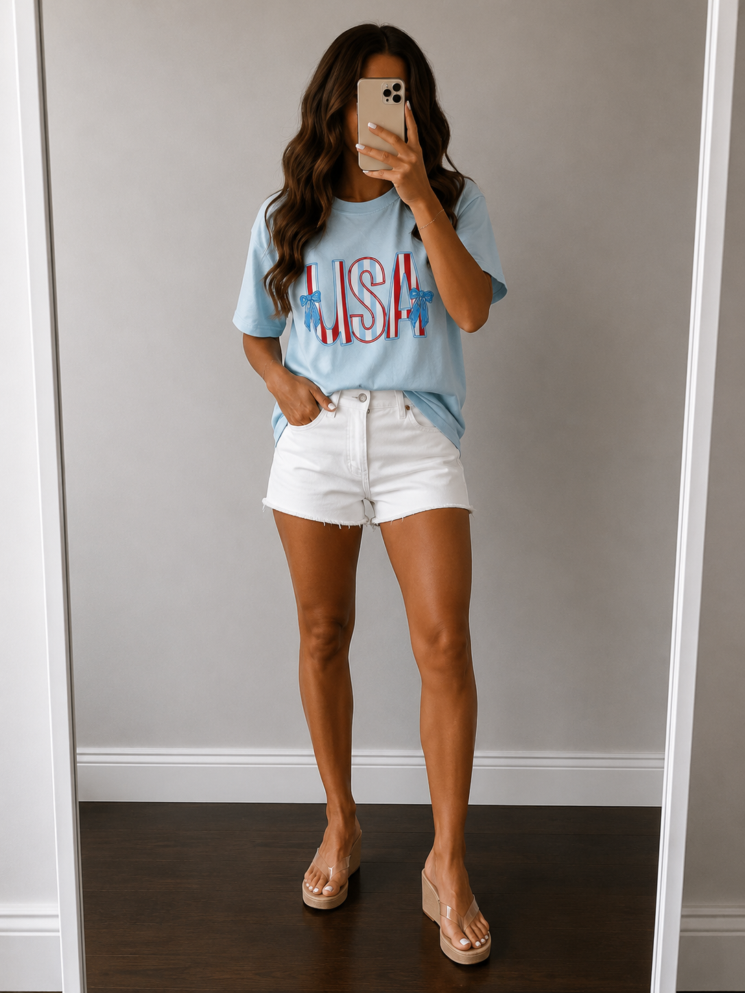 USA Bow Graphic T-Shirt