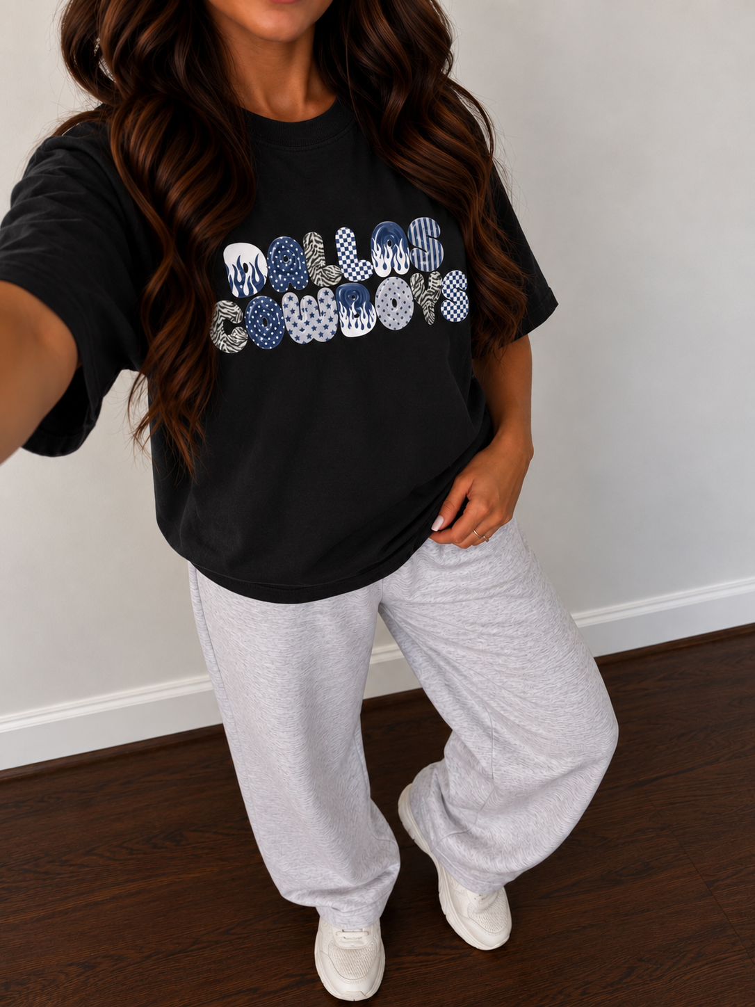 Dallas Cowboys Bubble Letter Graphic Tee