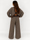Brown Striped Set