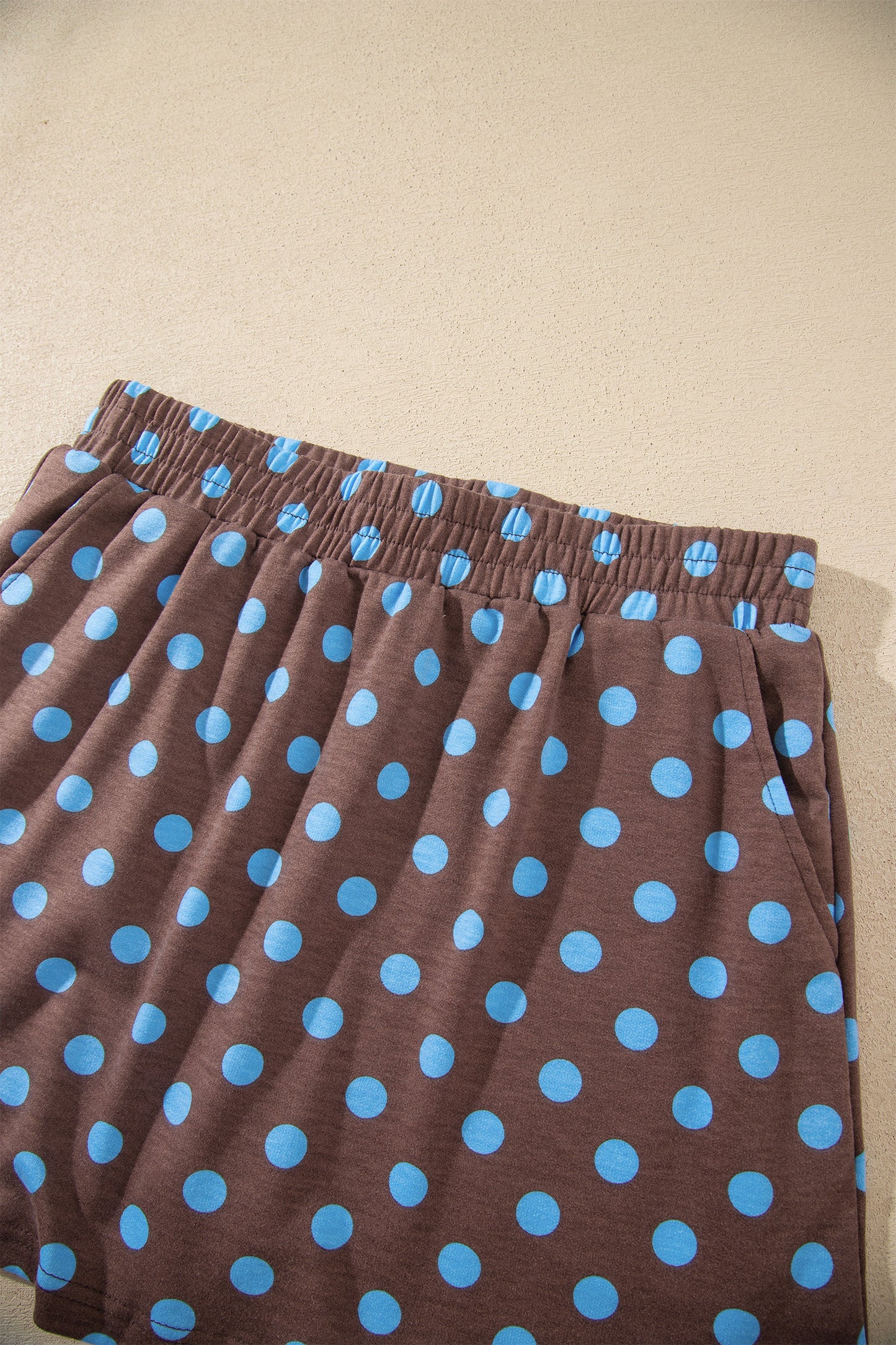 Orange Polka Dot Two-Piece Skort Set