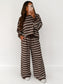 Brown Striped Set