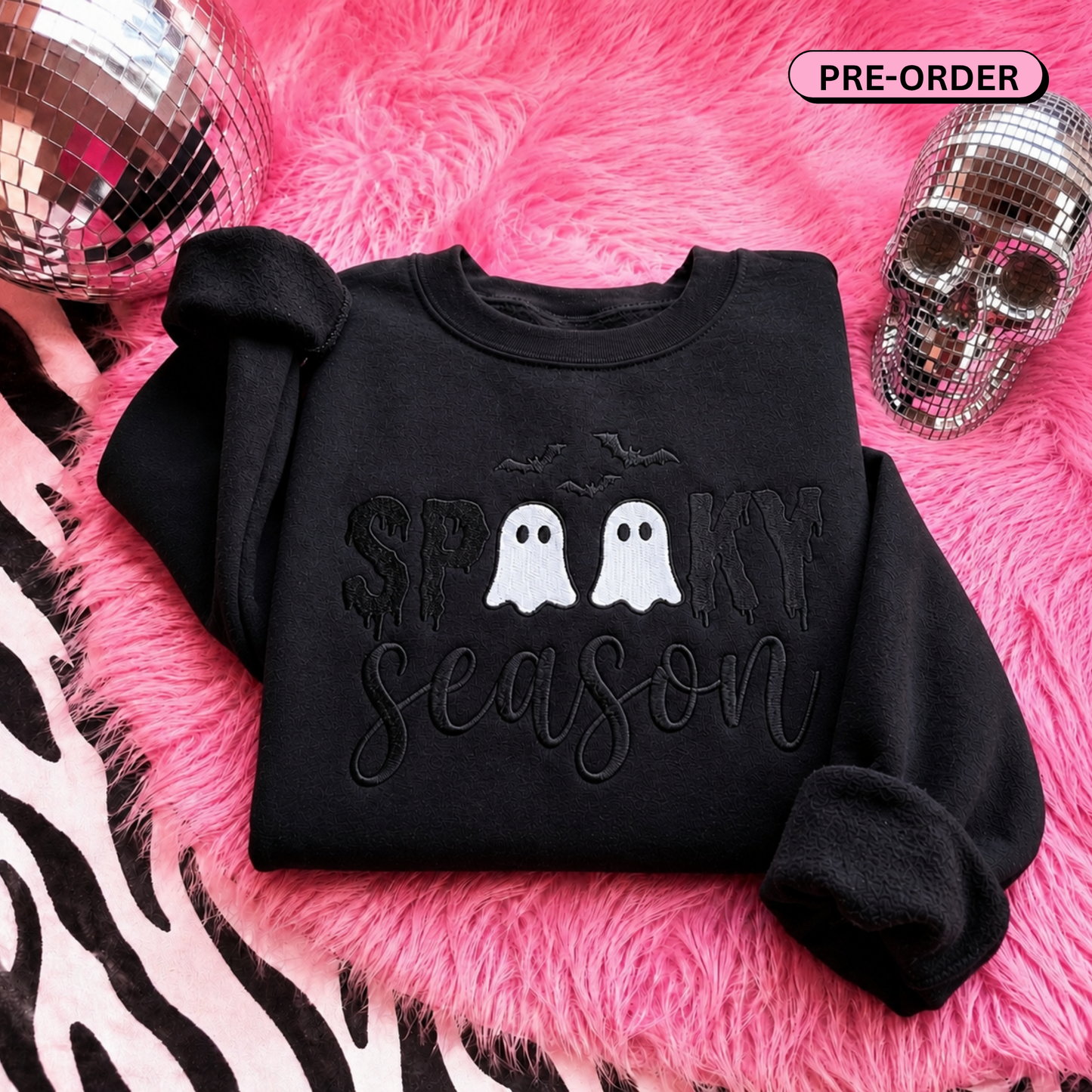 Spooky Season Embroidered Sweatshirt