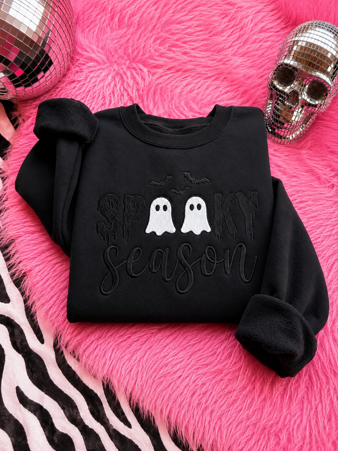 Spooky Season Embroidered Sweatshirt