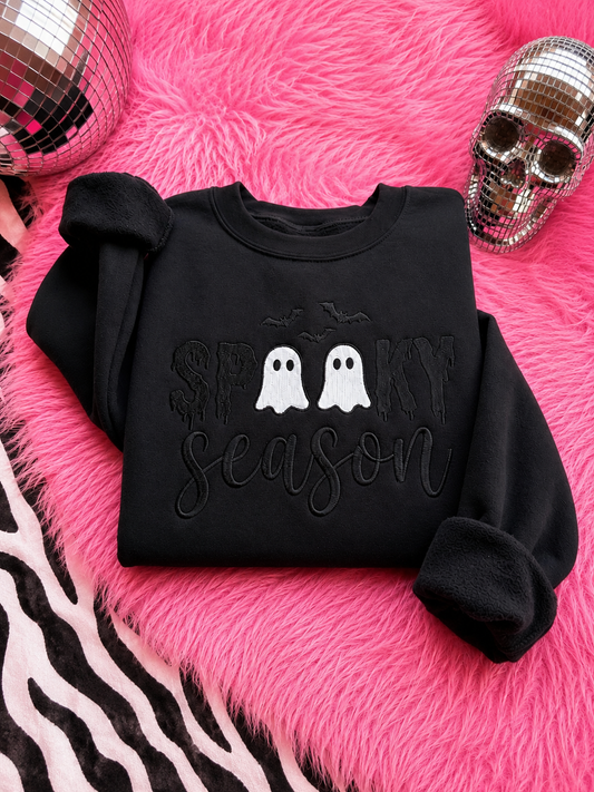 Spooky Season Embroidered Sweatshirt