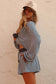 Striped Long Sleeve Two-Piece Short Set